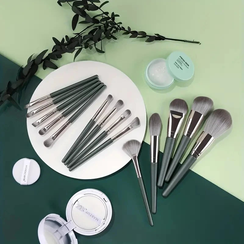 Unlock the secret to flawless makeup with our 14-Piece Premium Brush Set! Crafted for both beginners and professionals, this luxurious collection provides everything you need for a complete beauty routine. 