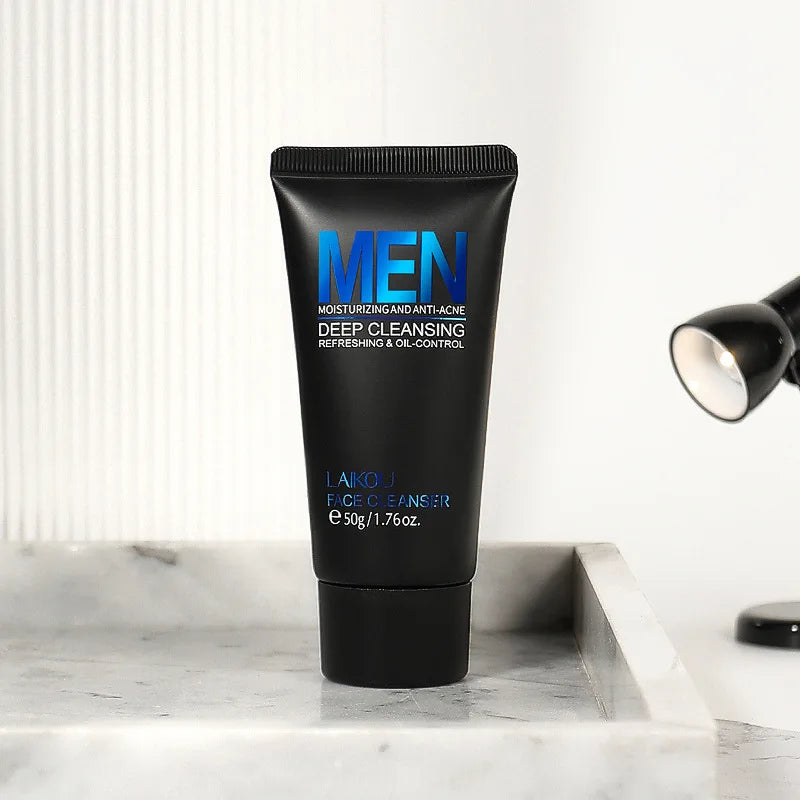 Elevate your skincare routine with our Men’s Facial Cleanser, specially formulated to tackle the unique needs of men’s skin. 