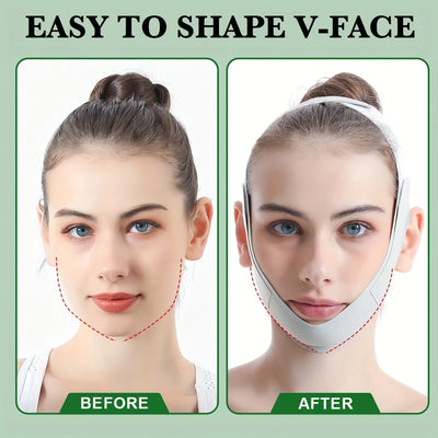 Achieve a more contoured and refined look effortlessly with our Reusable Face Slimming Bandages.