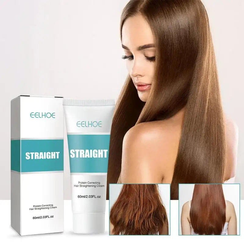 Achieve silky smooth, salon-quality straight hair effortlessly with our 60ml Hair Straightening Cream &amp; Neutralizer. 