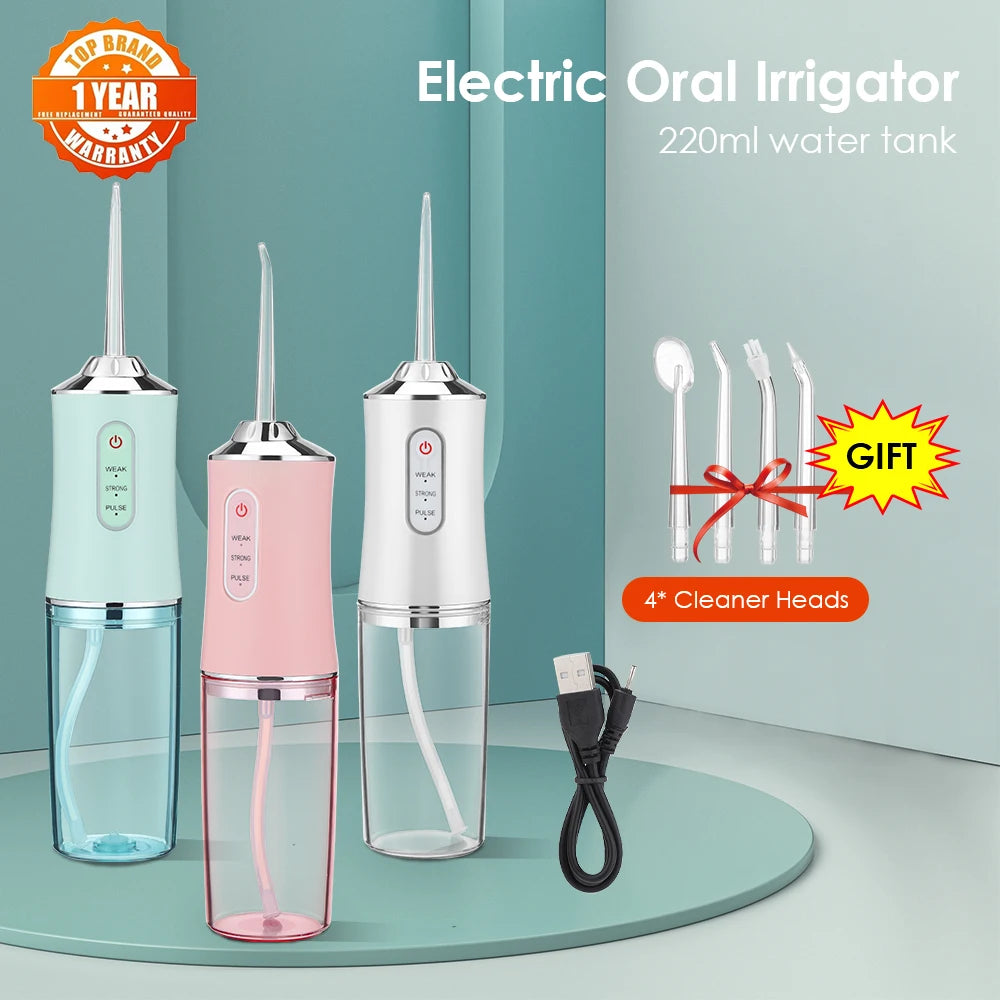 oral irrigator portable dental water flosser