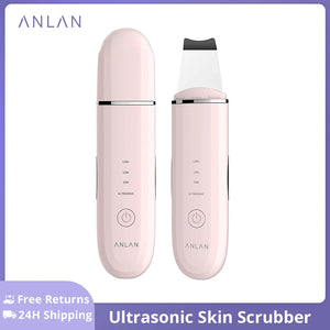 Unlock the secret to a flawless complexion with the ANLAN Ultrasonic Skin Scrubber.
