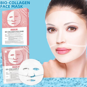 Indulge your skin with the rejuvenating power of our 5 Pcs Absorbable Bio-Collagen Masks