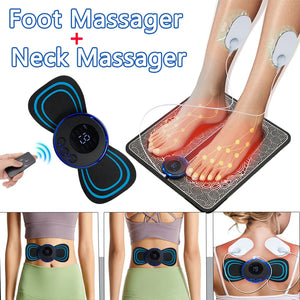 Rejuvenate your feet and body with the Electric EMS Foot Massager Pad, a cutting-edge solution designed to relieve pain