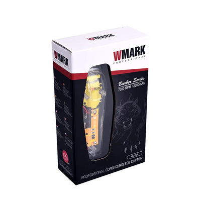 Achieve professional-quality haircuts at home with the Wmark Transparent Hair Clippers.