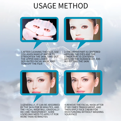 Indulge your skin with the rejuvenating power of our 5 Pcs Absorbable Bio-Collagen Masks