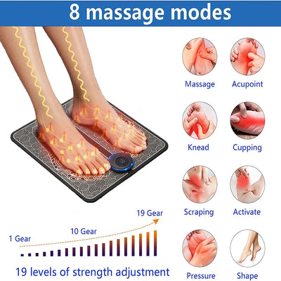 electric ems foot massager pad