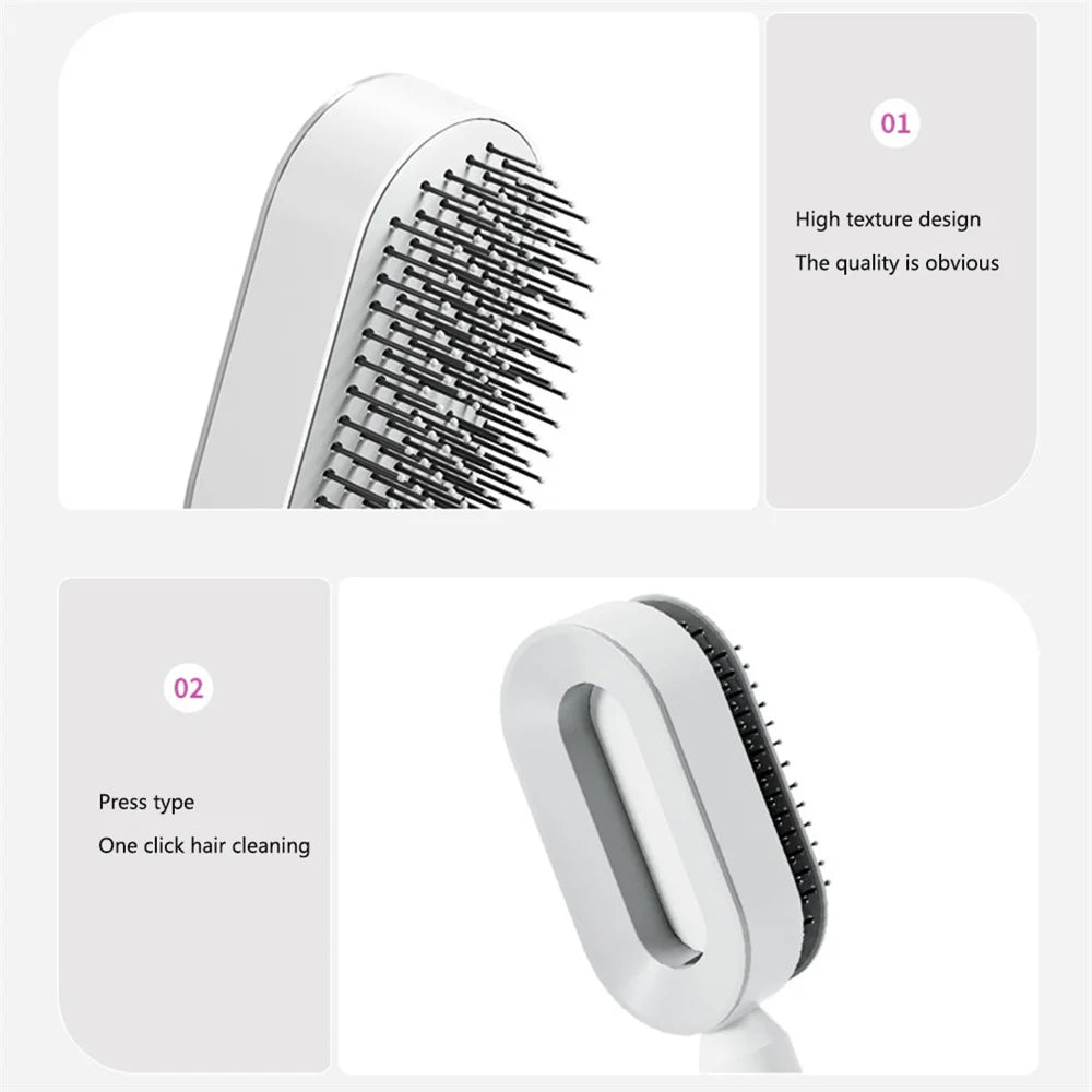 WaveFlex One-Touch Detangle Comb